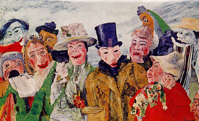 peinture-inclassable-ensor masques