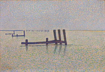peinture-neoimpression-Alfred-William-Finch---The-Channel-at-Nieuport