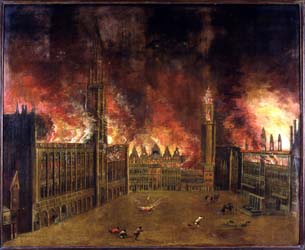 23.habsb-espagne-peinture Bombardement Grd Place