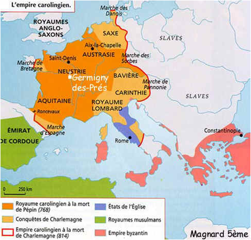 34.moyen-age-carte empire carolingien